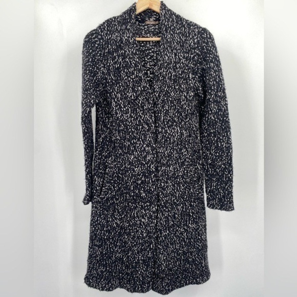 J. McLaughlin Extra Fine Merino Wool/Cotton Blend Knit Cardigan Size Large